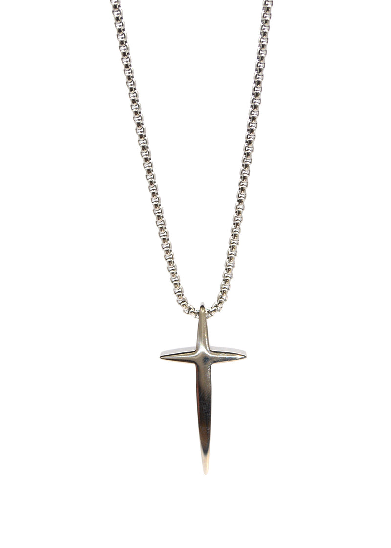 Αλυσίδα από ανοξείδωτο ατσάλι GUF - HLLY-351 - slim cross chain ασημένιο