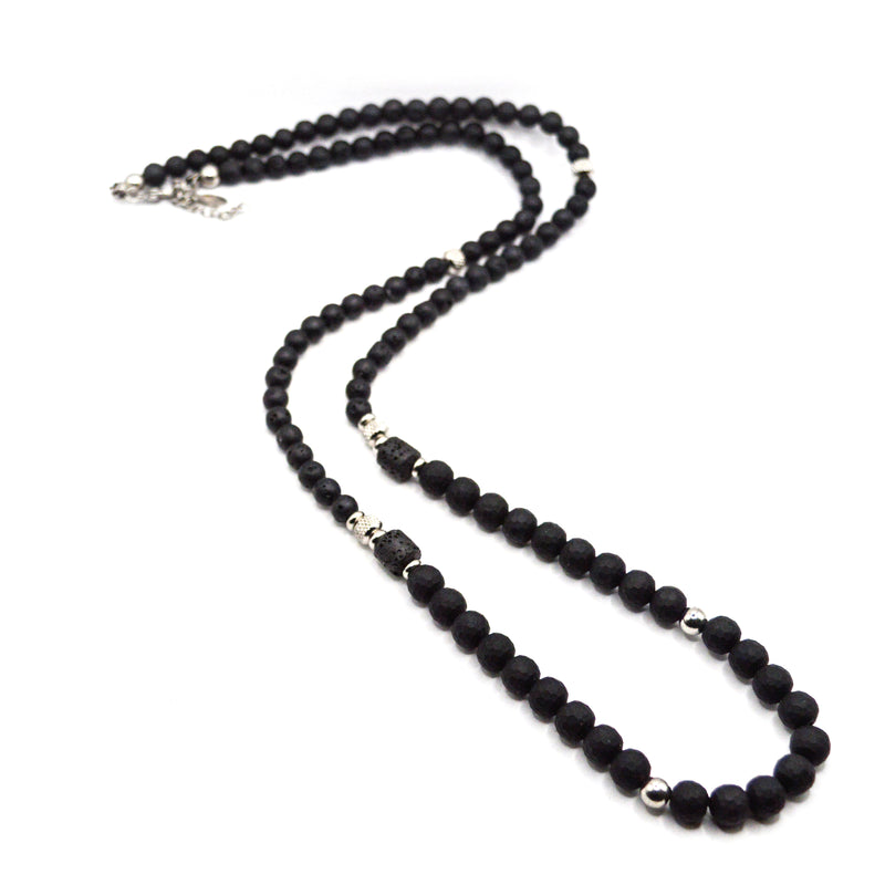 Αλυσίδα από ανοξείδωτο ατσάλι Gang - GNG147 - bead chain μαύρο