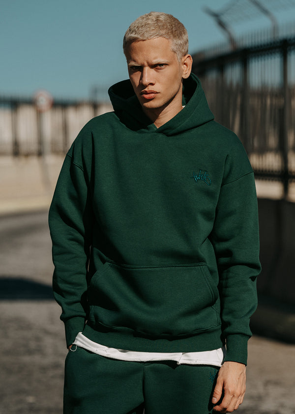 Ανδρικό μακρυμάνικο φούτερ Two Brothers - BF-25580-green regular fit