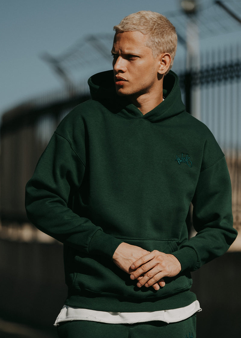 Ανδρικό μακρυμάνικο φούτερ Two Brothers - BF-25580-green regular fit