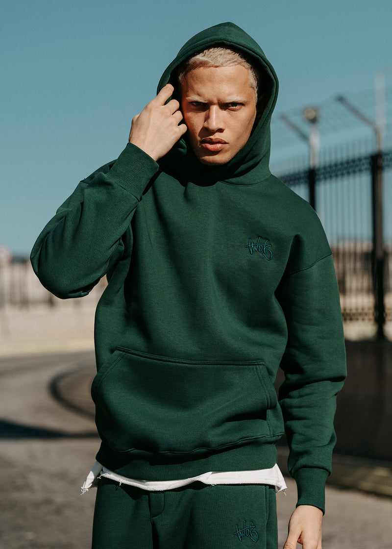 Ανδρικό μακρυμάνικο φούτερ Two Brothers - BF-25580-green regular fit