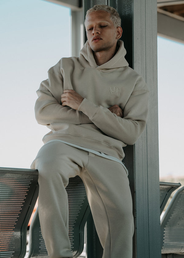 Ανδρικό μακρυμάνικο φούτερ Two Brothers - BF-25580-beige regular fit