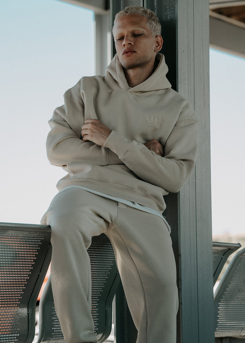 Ανδρικό μακρυμάνικο φούτερ Two Brothers - BF-25580-beige regular fit