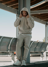 Ανδρικό μακρυμάνικο φούτερ Two Brothers - BF-25580-beige regular fit