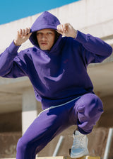 Ανδρικό μακρυμάνικο φούτερ Two Brothers - BF-25580-purple regular fit
