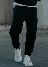 TWO BROTHERS - Ανδρική φόρμα signature logo regular fit - Μαύρη BT-26590