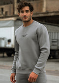 Ανδρικό μακρυμάνικο φούτερ Clever - CF-25250 - Grey regular fit