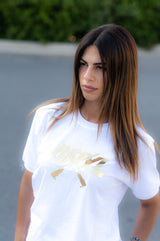 Vinyl art clothing - 91324-02-W - big logo t-shirt - white