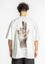 Ανδρικό μπλουζάκι Devoted - DCT-PEACE - peace t-shirt oversized λευκό