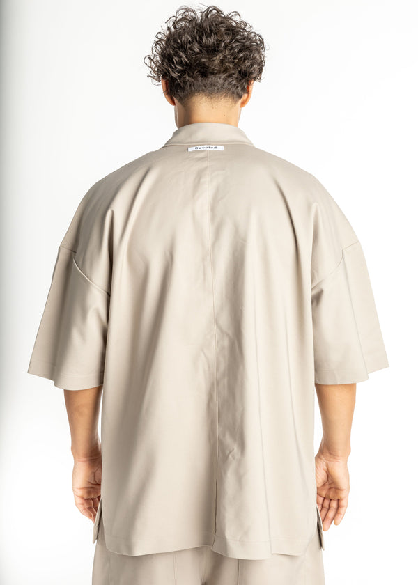 Ανδρικό πουκάμισο Devoted - DCPOCSHIRT - pocketed shirt oversized γκρεζ