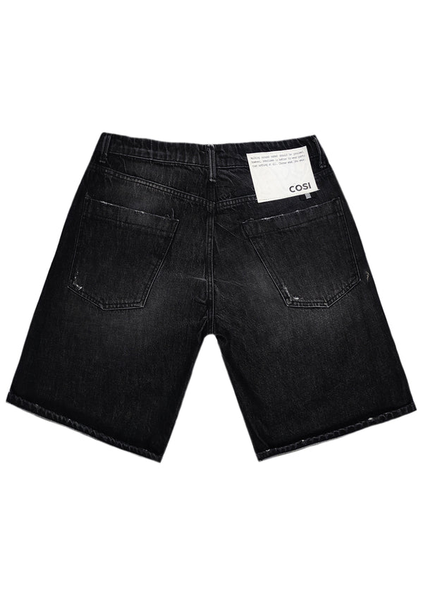 Ανδρική βερμούδα jean Cosi jeans - EDGE - rugged shorts μαύρο