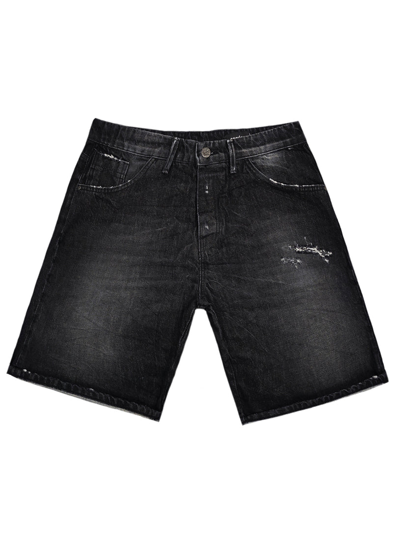 Ανδρική βερμούδα jean Cosi jeans - EDGE - rugged shorts μαύρο