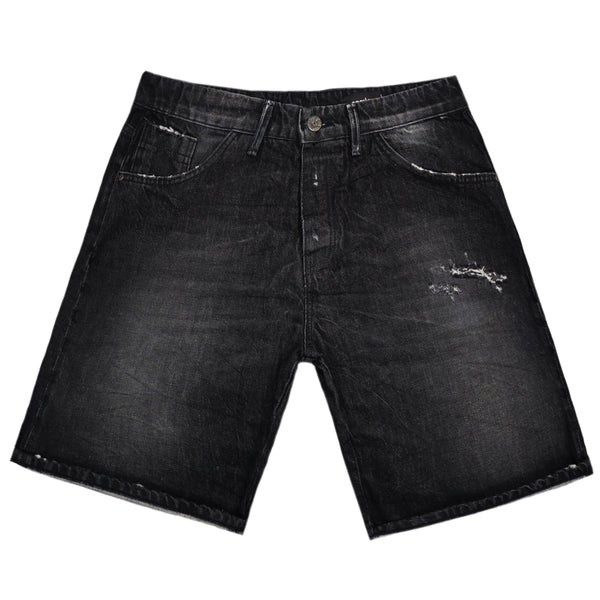 Ανδρική βερμούδα jean Cosi jeans - EDGE - rugged shorts μαύρο