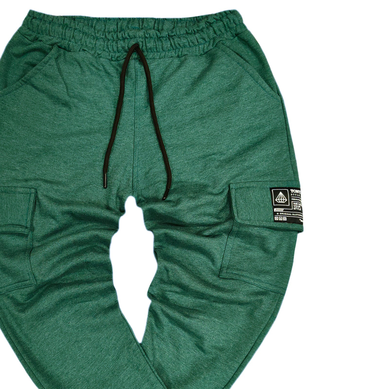 Tony couper - F23/9 - cargo trackpants - green