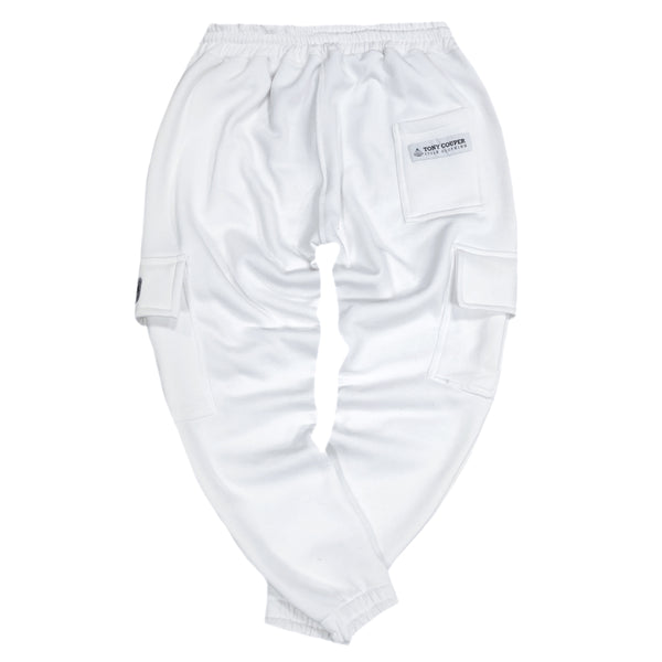 Tony couper - F24/11 - cargo sweatpants - white