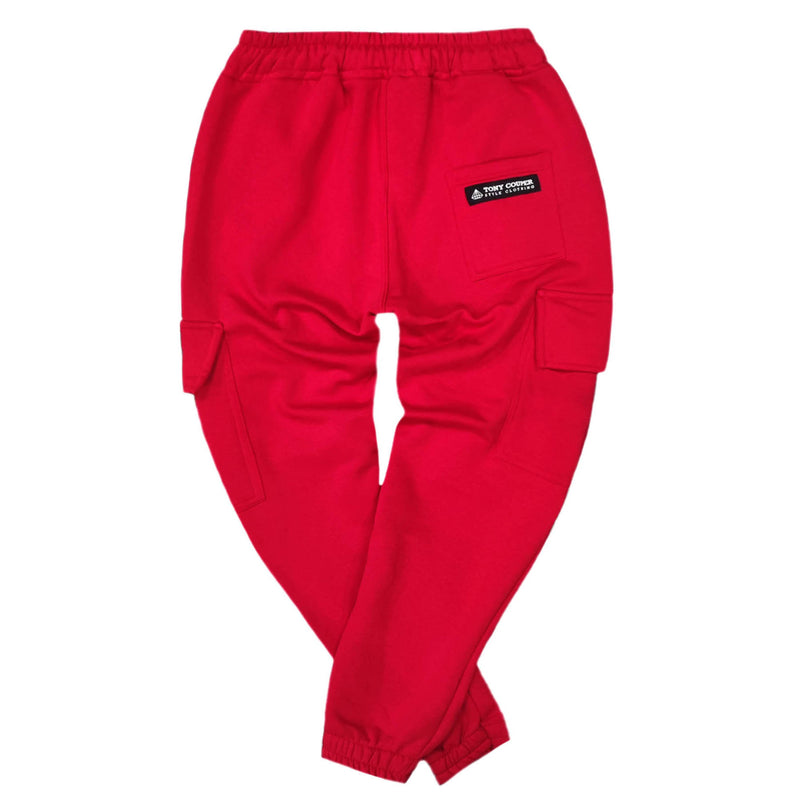 Tony couper - F24/12-2 - cargo sweatpants - red