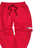 Tony couper - F24/12-2 - cargo sweatpants - red