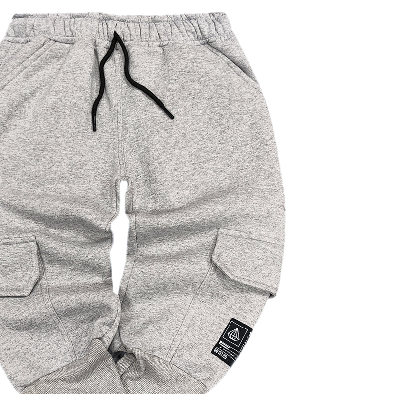 Tony couper - F24/19 - rip cargo sweatpants - grey