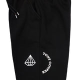 Tony couper - F24/1 - diamond half circle sweatpants - black