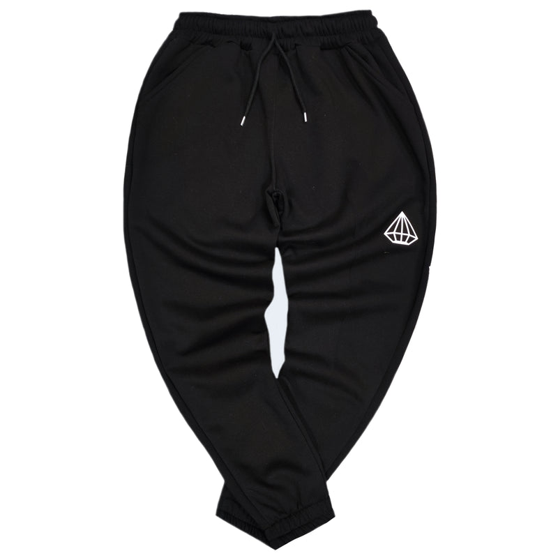 Tony couper - F24/1 - diamond half circle sweatpants - black