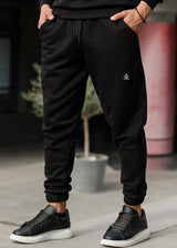 TONY COUPER Ανδρική φόρμα regular fit Black Cube - Μαύρη F27/1 