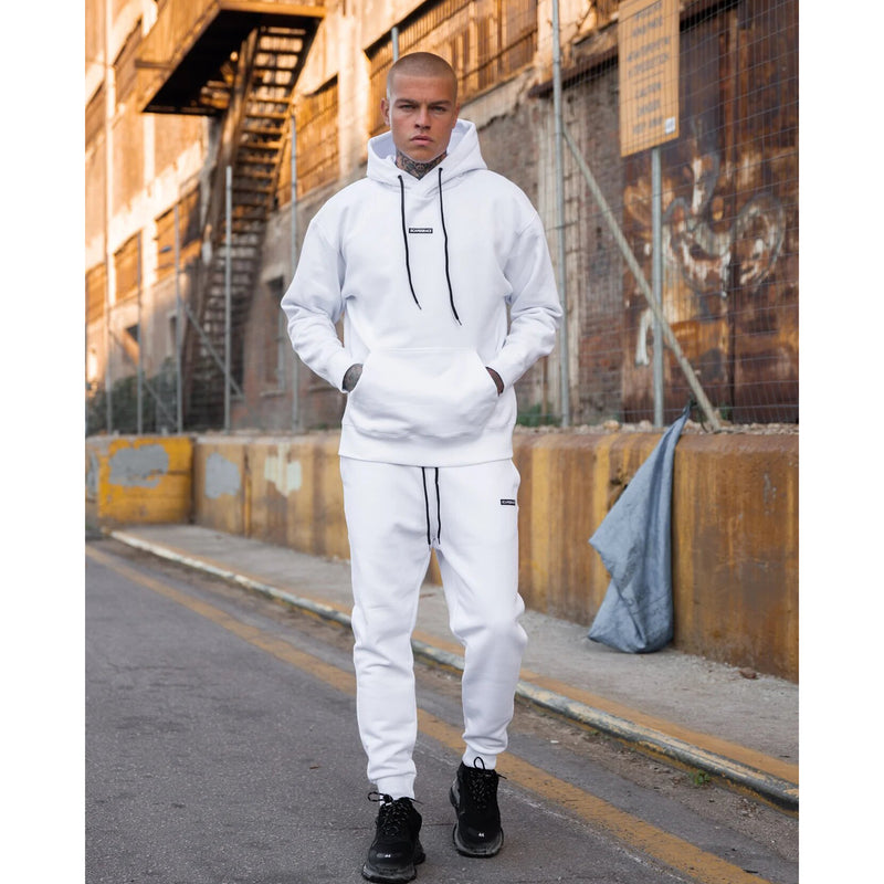 Scapegrace - SC-long-logo - essentials pants - white