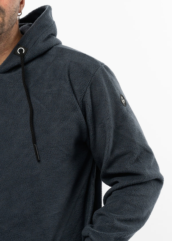 Ανδρική φούτερ με κουκούλα New Wave Clothing 252-27 fleece ανθρακί