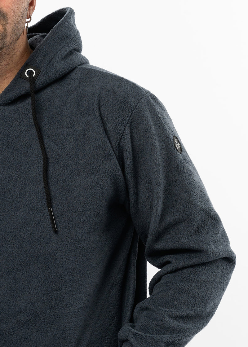 Ανδρική φούτερ με κουκούλα New Wave Clothing 252-27 fleece ανθρακί