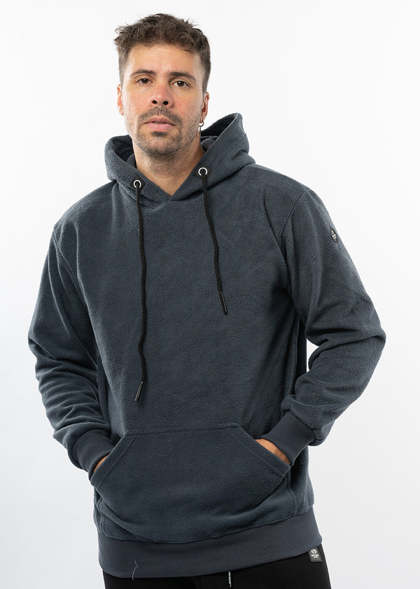 Ανδρική φούτερ με κουκούλα New Wave Clothing 252-27 fleece ανθρακί