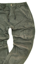 Ανδρικό cargo παντελόνι GUF-FS002- regular fit χακί