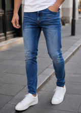 GUF CLOTHING - Ανδρικό τζιν παντελόνι basic jeans slim fit - Denim FTJ02