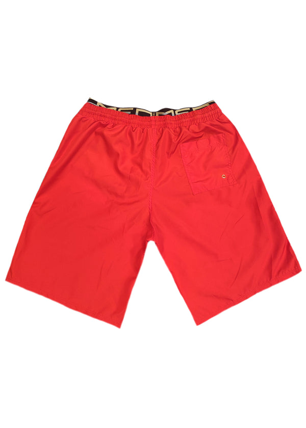 Ανδρικό μαγιό MED - G24200453-007 - william surf shorts κόκκινο