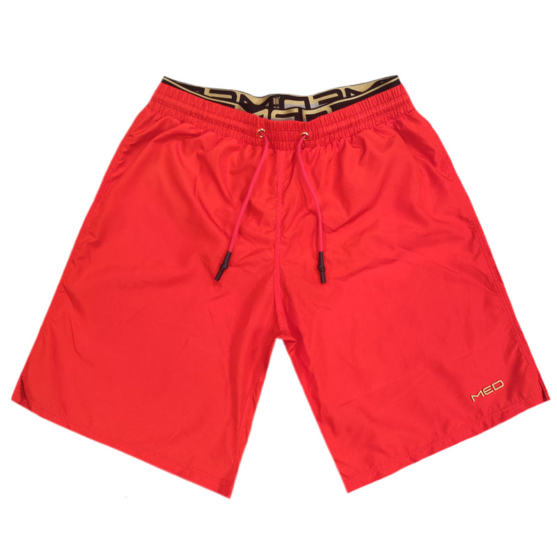 Ανδρικό μαγιό MED - G24200453-007 - william surf shorts κόκκινο
