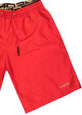 Ανδρικό μαγιό MED - G24200453-007 - william surf shorts κόκκινο