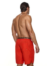 Ανδρικό μαγιό MED - G24200453-007 - william surf shorts κόκκινο