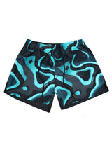 MED Ανδρικό μαγιό βερμούδα μαύρο-μέντα Moby Shorts G26200353-174