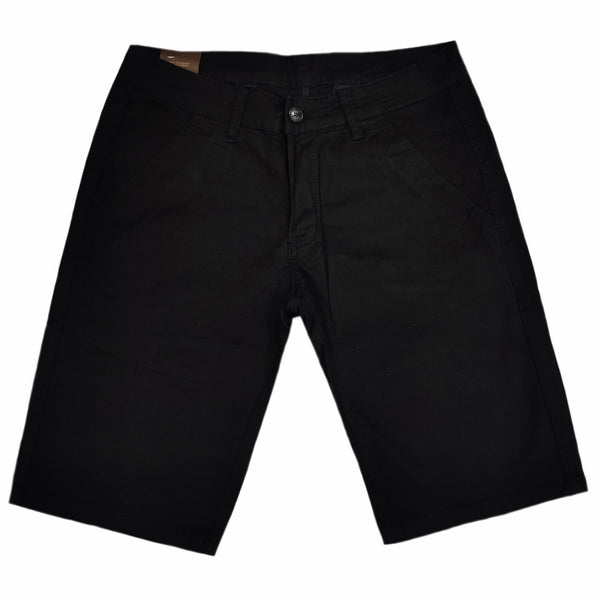 Ανδρική βερμούδα Gang - G800C-1 - fabric shorts μαύρο