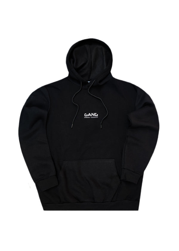 Ανδρικό φούτερ με κουκούλα GANG - GH25-400 -black hoodie