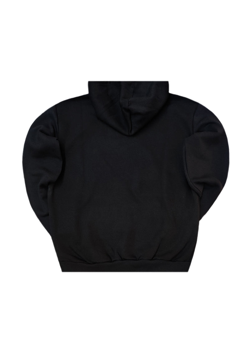 Ανδρικό φούτερ με κουκούλα GANG - GH25-400 -black hoodie