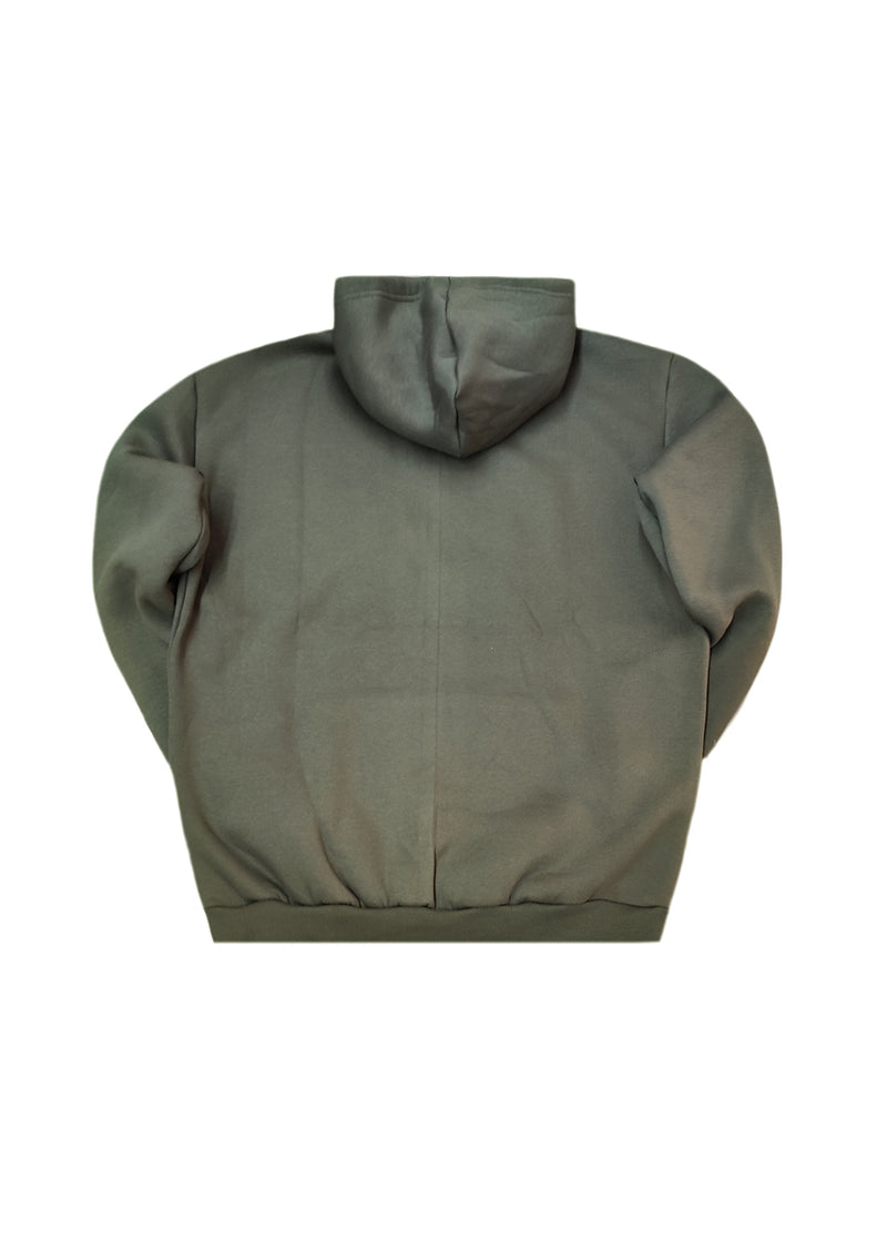 Ανδρικό φούτερ με κουκούλα GANG - GH25-400 -khaki hoodie