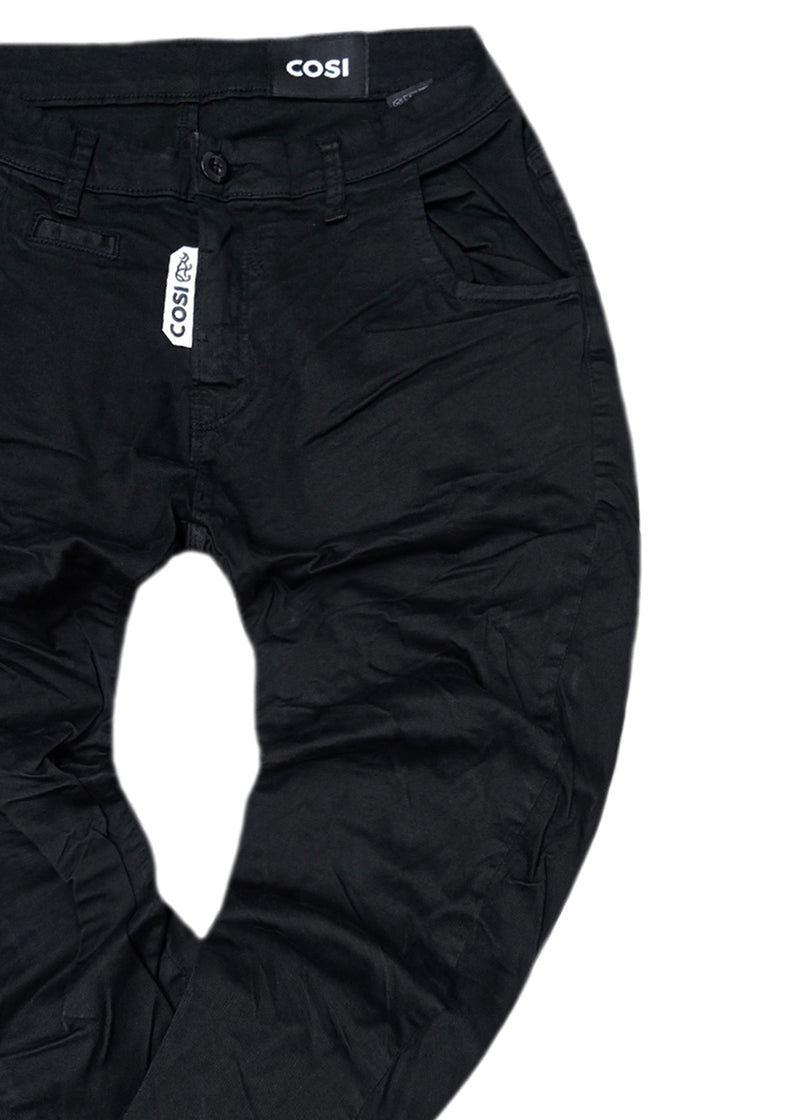Ανδρικό παντελόνι Cosi Jeans - 65-GIANNO - pants regular fit μαύρο