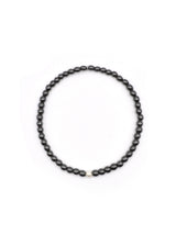 GUF - GNG013 - high quality black steel bracelet with pearl - black