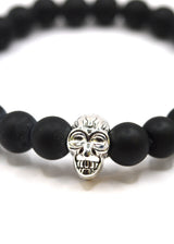 GUF CLOTHING Βραχιόλι μαύρο simple scull GNG0233
