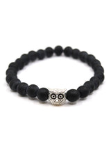 GUF CLOTHING Βραχιόλι μαύρο simple owl GNG0234