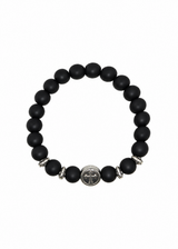 GUF CLOTHING Βραχιόλι μαύρο cross circle GNG0235