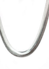 GUF CLOTHING Αλυσίδα από ανοξείδωτο ατσάλι Snake ασημένιο GNG26-09-silver