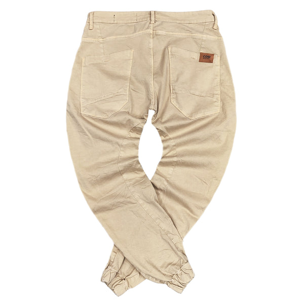 Ανδρικό Παντελόνι Cosi jeans - GOMMA - elasticated μπεζ