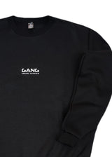 Ανδρικό μακρυμάνικο φούτερ GANG - GS25-500-BLACK regular fit