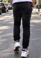 PROFIL - Ανδρικό jean regular fit - Μαύρο 840