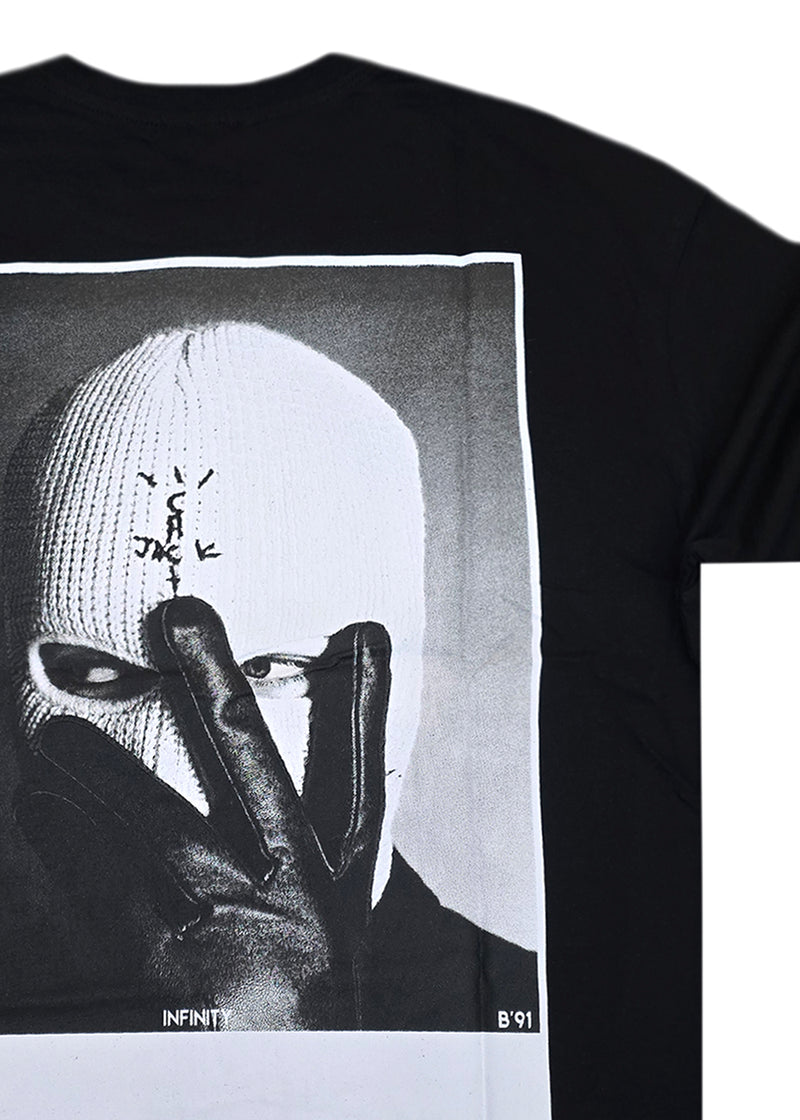 Κοντομάνικη μπλούζα GUF - Z-1214 - bravery regular fit tee μαύρο